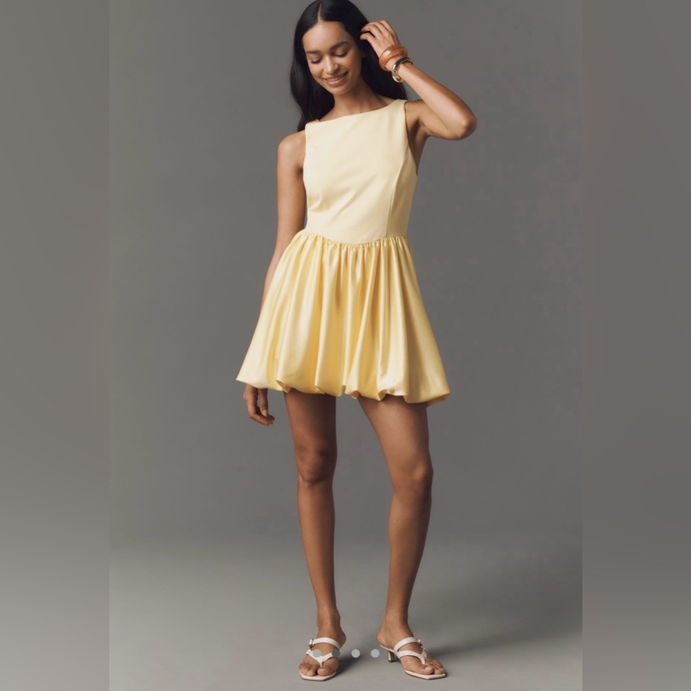NWT size XL Anthropologie Maeve Boat Neck bubble mini dress